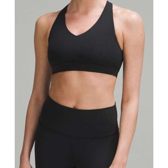 Lululemon Envital Bra B/C Cross-Back Sports Bra Size 4 Black W2EIWS in BKNT NWT - Picture 2 of 15